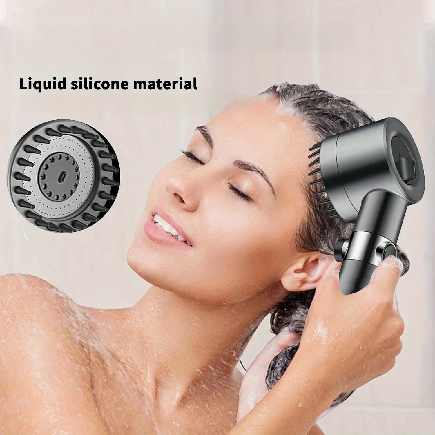 2026 new ion drop shower head with handheld filter shower, turbocharger with multiple spray modes, built-in filter on/off switch