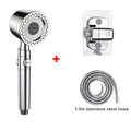 5 Modes Spray Water Saving Shower Head ABS Handheld Spa Showerheads Large Flow Portable Bathroom Filter Shower Faucet Nozzle Set