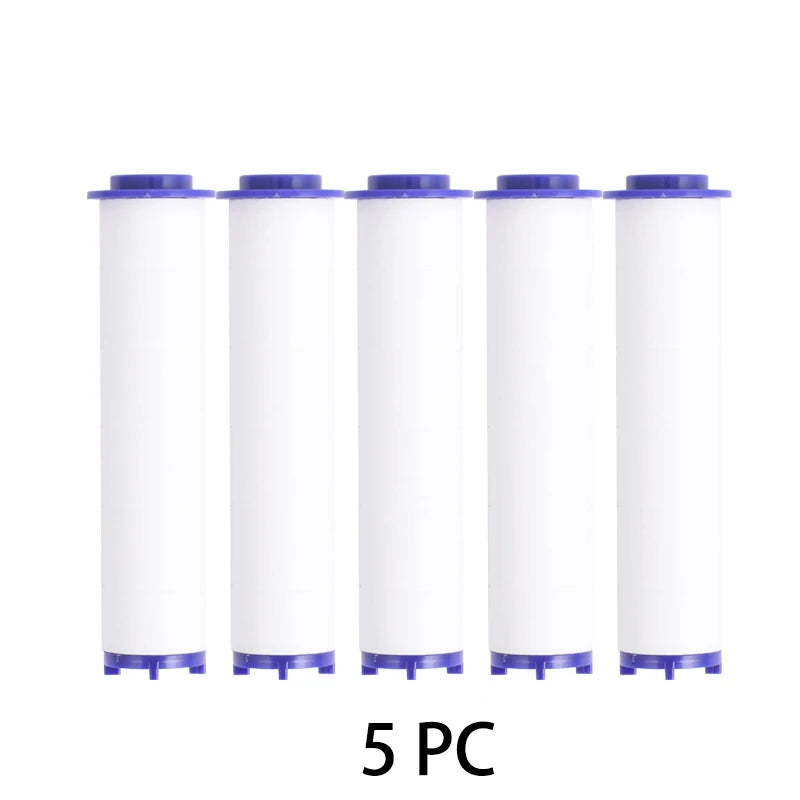 High Pressurized Filter Shower Head 3-mode Adjustable Spray with Massage Brush Rain Shower Set Changeable Filter Element