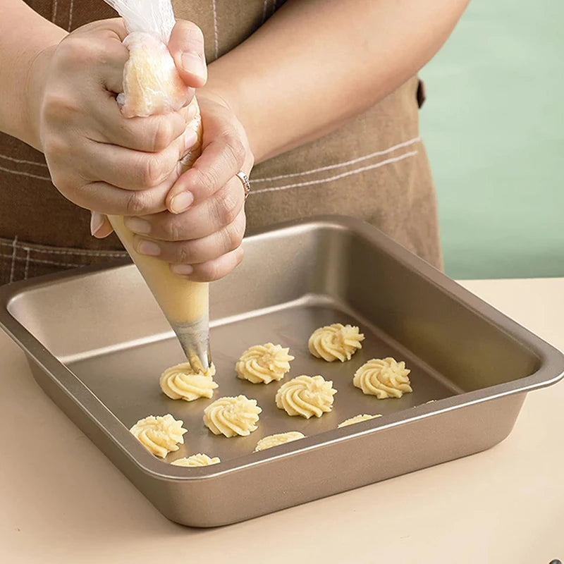 100PCS Disposable Piping Bags - Food-Grade Anti-Burst for Cake Decorating Cookie Cream Frosting