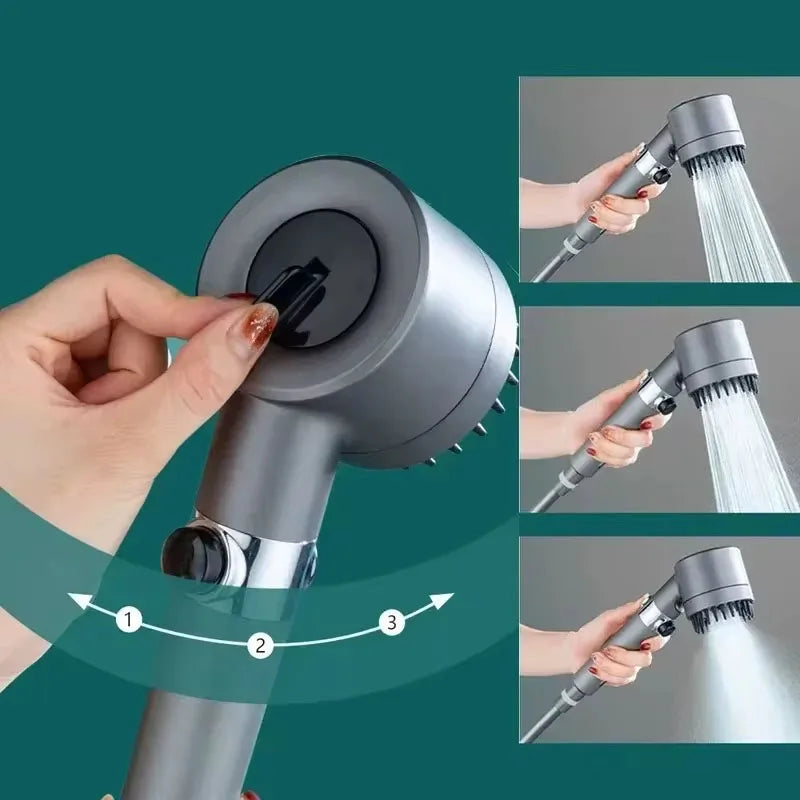 3-speed adjustment shower visualization window bathroom accessories head massage showerhead showers for bathroom items filter