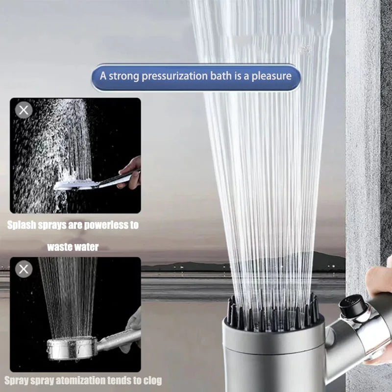 3-speed adjustment shower visualization window bathroom accessories head massage showerhead showers for bathroom items filter