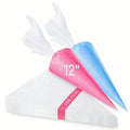 100PCS Disposable Piping Bags - Food-Grade Anti-Burst for Cake Decorating Cookie Cream Frosting